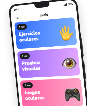 La aplicación en un celular